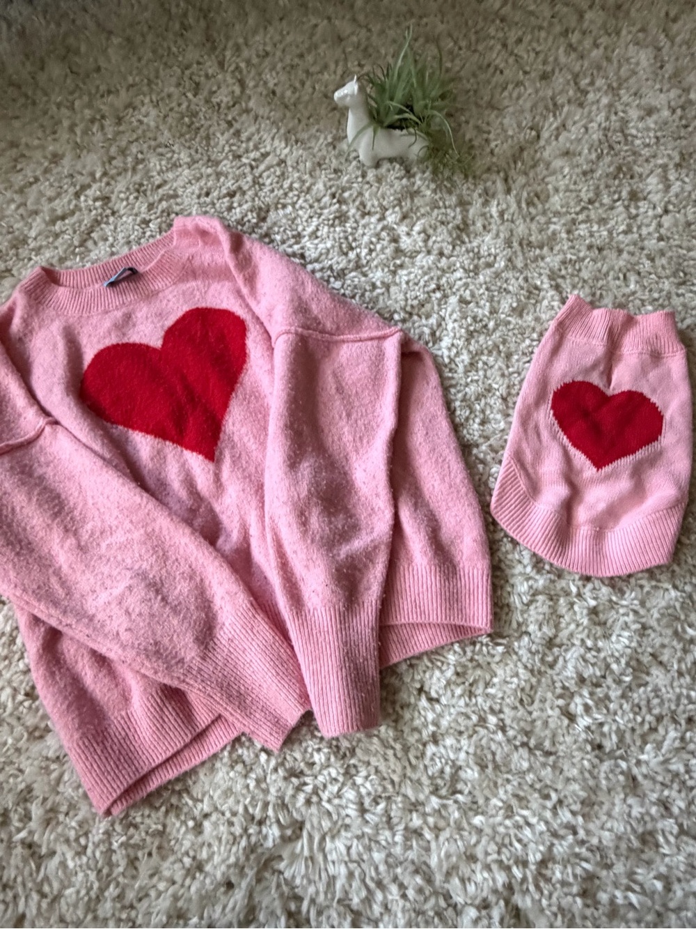 Soft knit sweater dog pet doggy mom matching outfits mom by CeCe Solid pink - Picture 6 of 7
